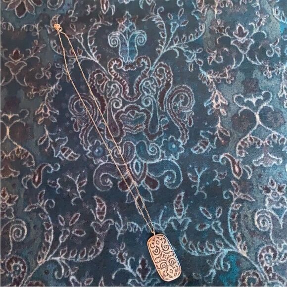 Silpada Basilica Necklace Carved 24” length - Picture 3 of 7